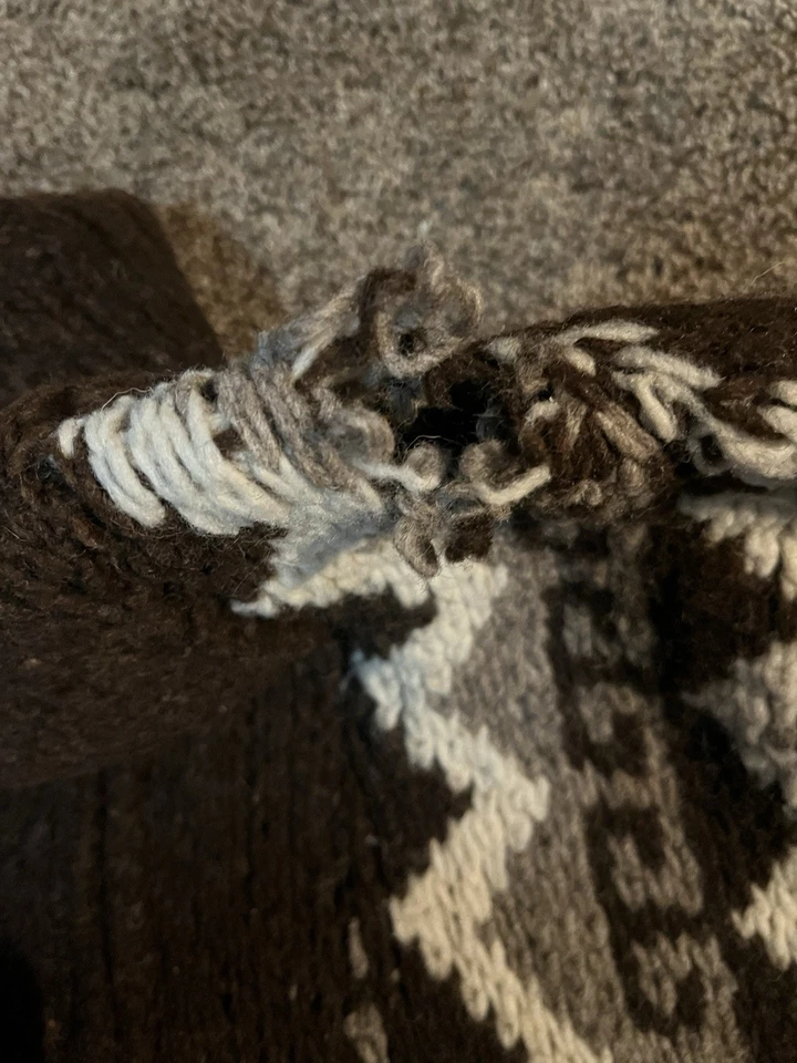 chaqueta de lana vintage cosida a mano con cuello alto Foto 3 de 4