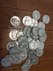 1964 90% SILVER Washington Quarters Full Roll - 40 Coins FREE SHIP!