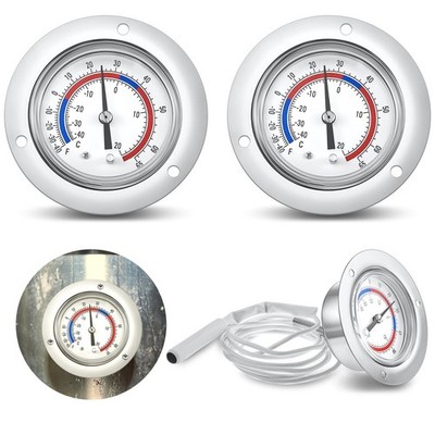 Copkim 2 Pcs Cooler Thermometer Vapor Capillary Design Refrigerator Gauge... 