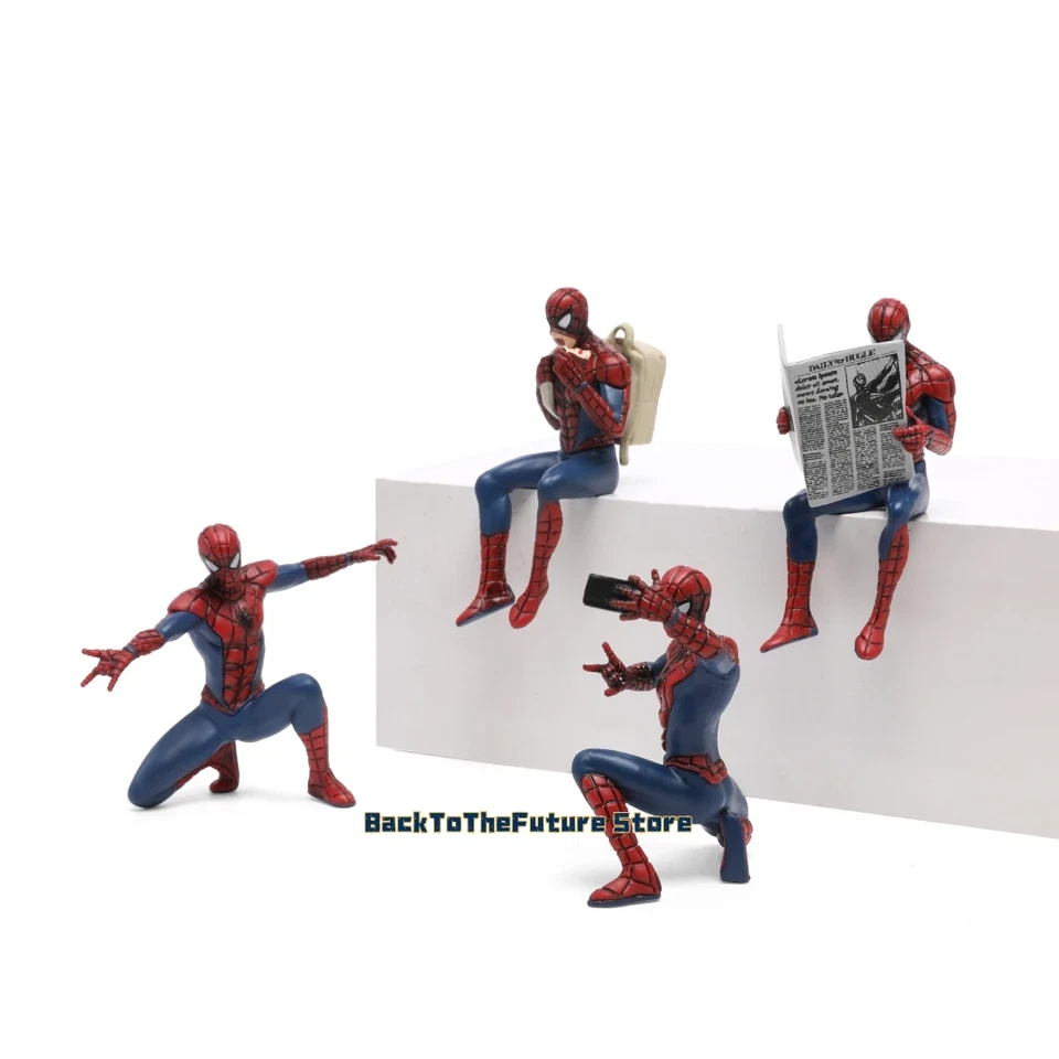 Novo boneco de ação Spider Hero – 7–9cm mini modelo de brinquedo de super-herói para presente infantil - Imagem 4 de 4