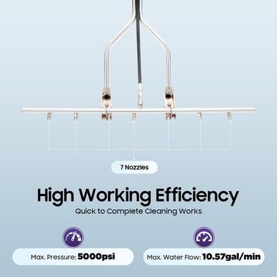 #ad #ad 39#x27;#x27; 5000psi Pressure Washer Water Broom with 7 Nozzles For Hot and Cold Water $152.63