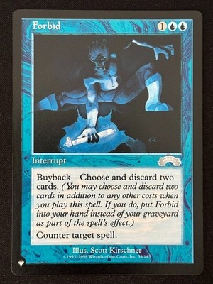 1x MTG Forbid - The List Reprints (LIST) (EXO) #35 - Magic the Gathering