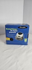 Swingline Easy View 2-Hole Punch 20 Sheets Green/Red Light Alignment Indicator