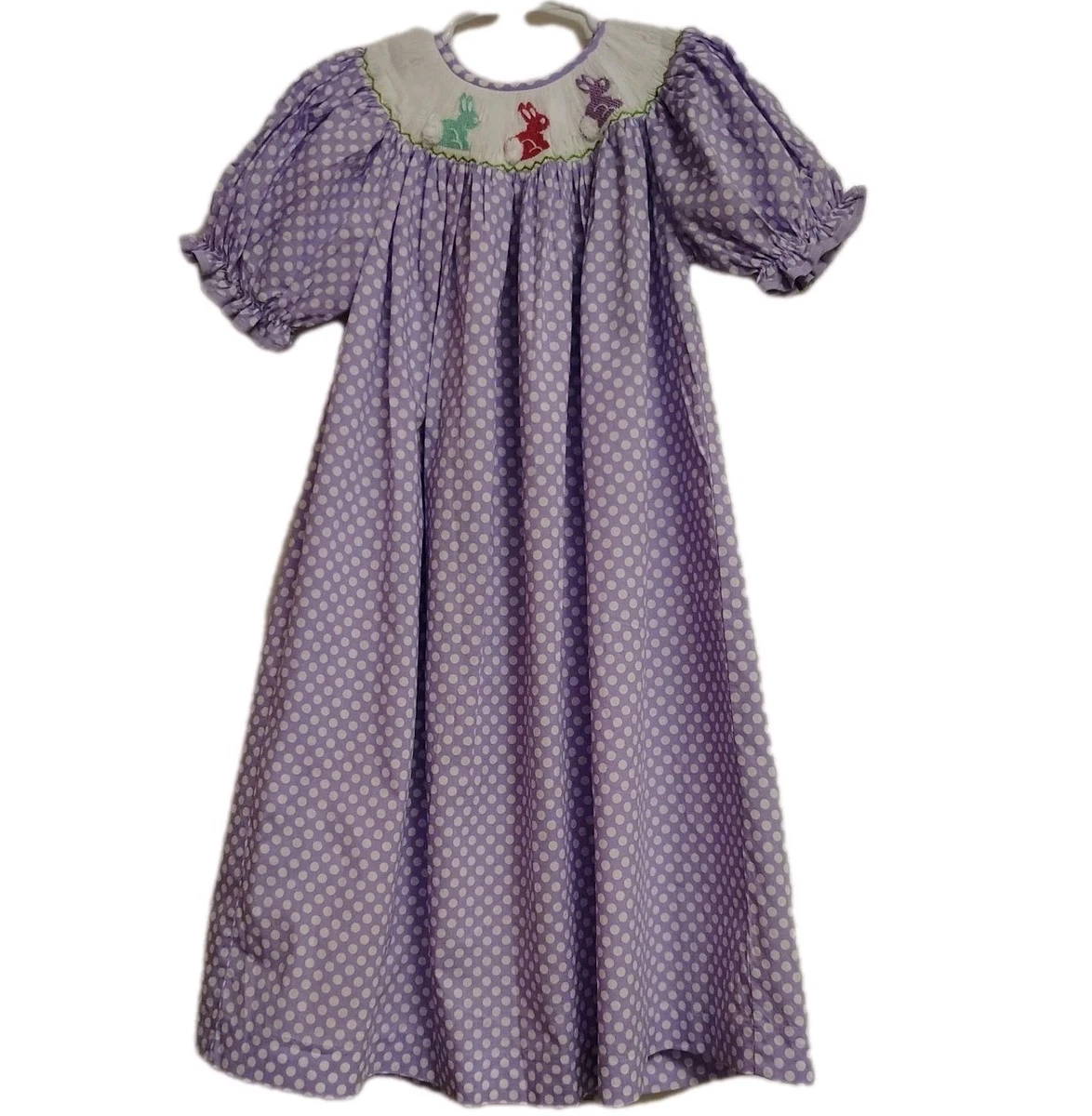 Easter Bunny 100% Cotton Spring Dresses for Girls for sale | eBay