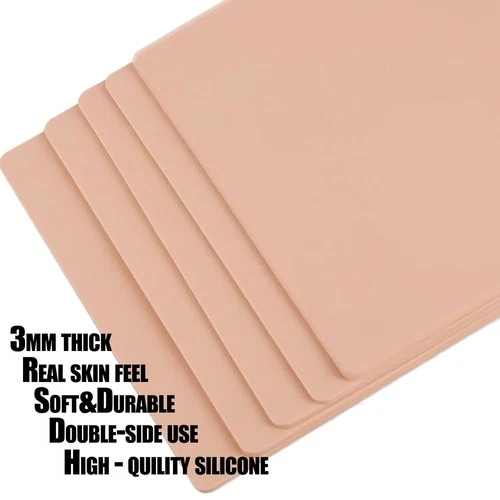 3MM Tattoo Practice Skin - Beoncall 10Pcs Thick Tattoo Fake Skin 8X6'' Blank image 6