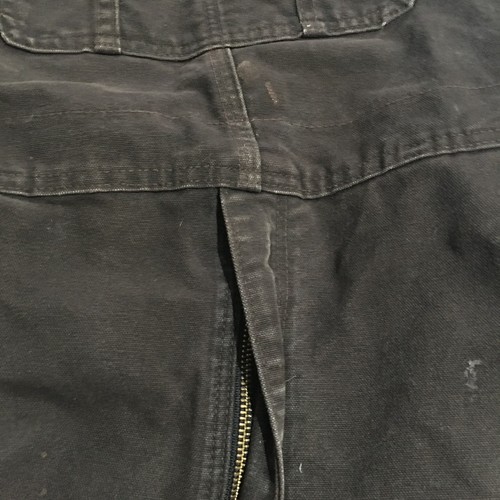 Carhartt Mens Canvas Overalls Bib 38X30 Brown Workwear Double Knee Chore Barn - Picture 12 of 15
