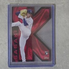 Topps 2025 Series 2 Roki Sasaki Rookie K Zone Insert #KZ-24 Dodgers MLB