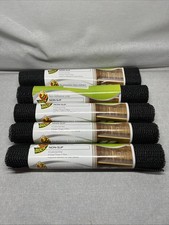 Duck Brand Non-Adhesive Liner Shelf Liner Rolls (5) Black #286528~ 12"x5' NEW
