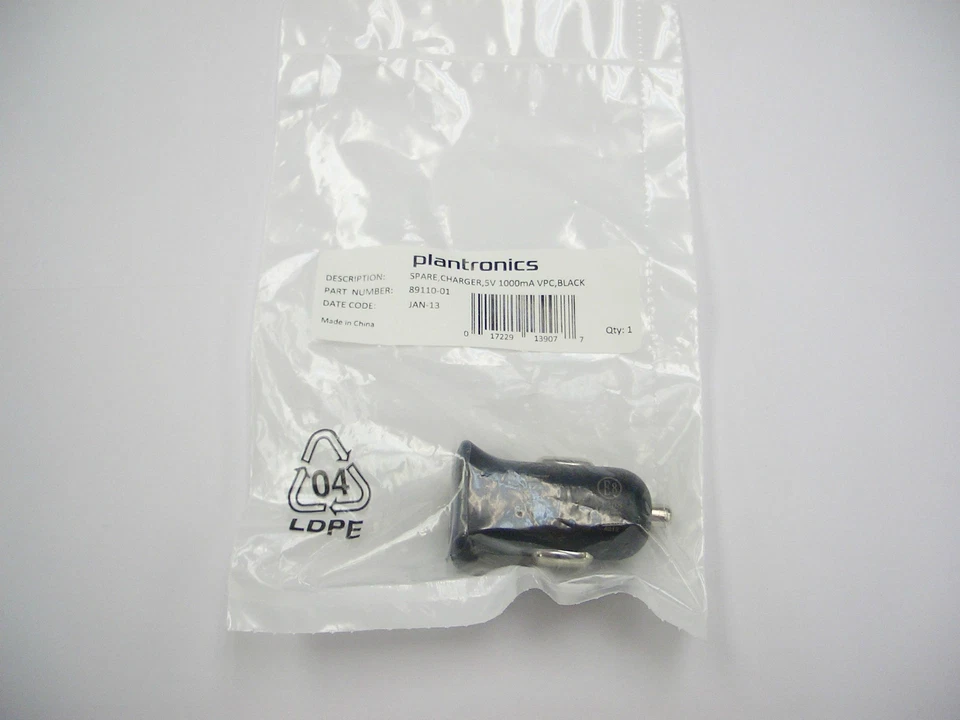 PLANTRONICS BackBeat GO 2 Voyager Legend / M155 / M165 USB Car Lighter Charger - Image 2 of 2