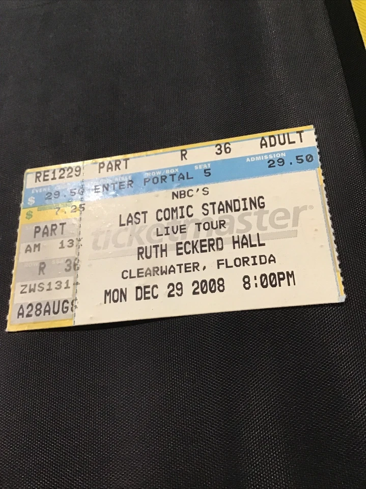2008 Dec 29 Last Comic Standing Live Tour Clearwater Florida Ticket - Image 3 of 4