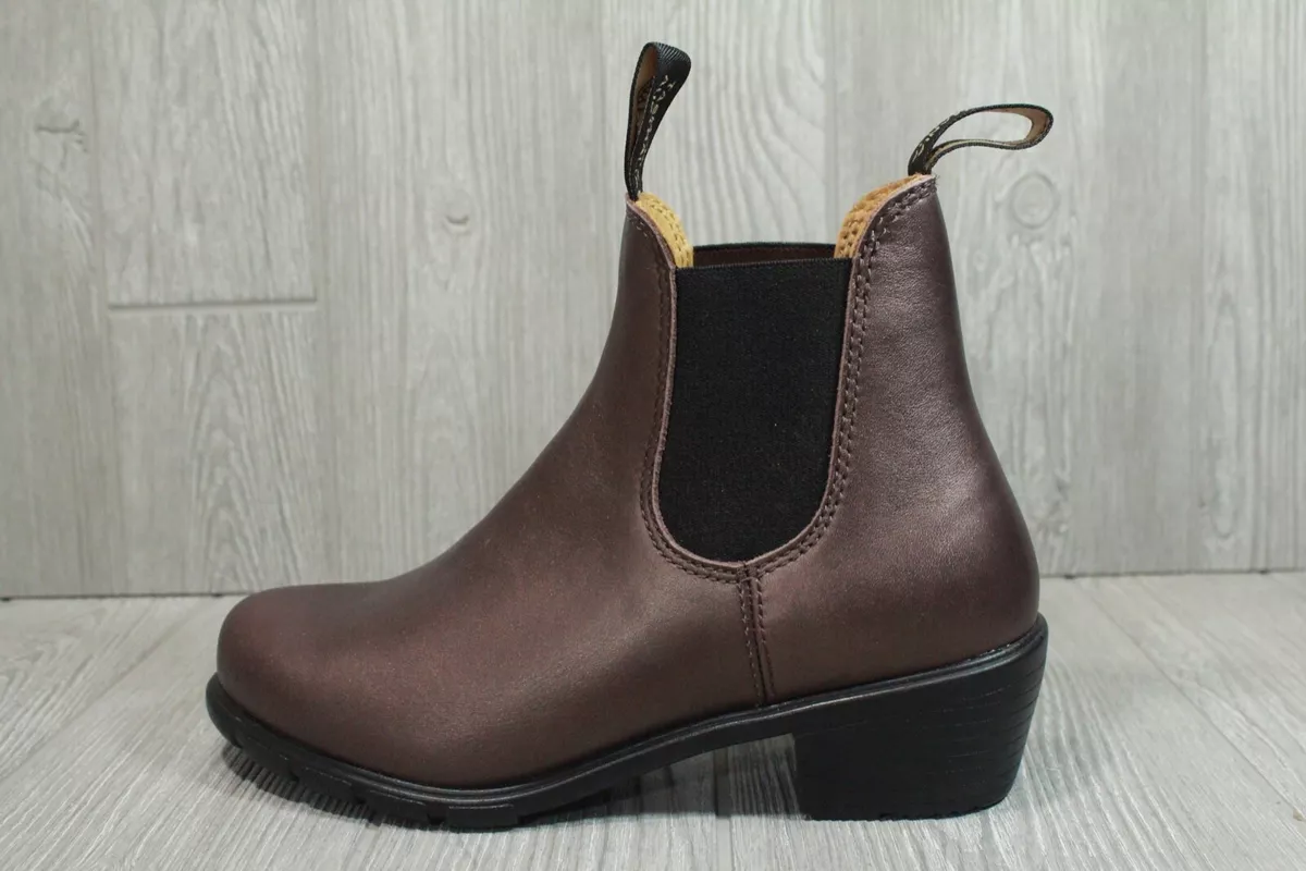 Blundstone Tasmania Womens Copper Brown Leather Ankle Boots US -9 | eBay