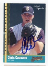 SIDEWINDERS ARIZONA DIAMONDBACKS MILB SIGNED BASEBALL CARD 2002 CHRIS CAPUANO