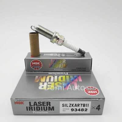 #ad Set of 4 Genuine NGK 93482 Laser Iridium Spark Plug SILZKAR7B11 $19.73