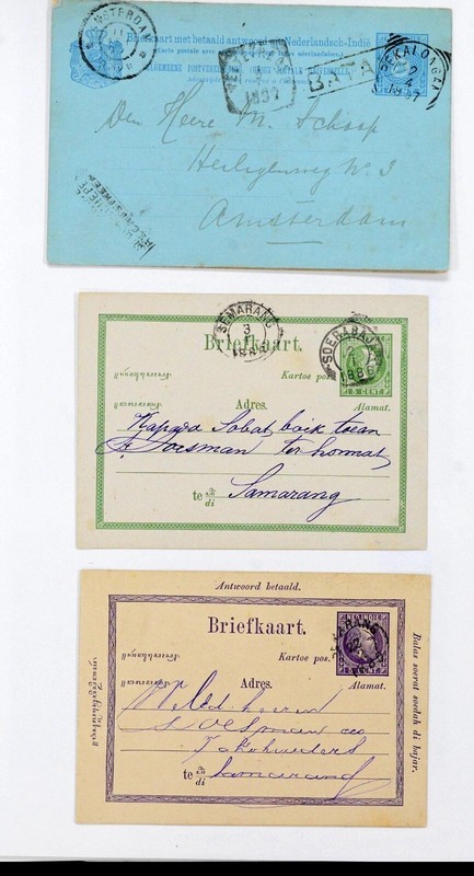 NETHERLANDS-INDIES-OLDER-STATIONARY-CARDS-NICE STRIKES-AV-F-#44