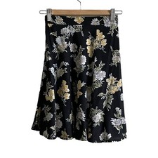 Vintage Tres Paquette Skirt Mini Floral Lightweight A Line Circle Petite Sz S