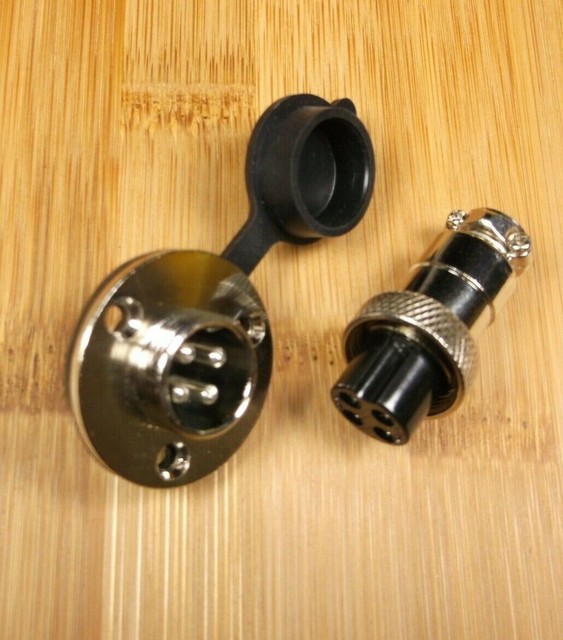 BBT 12 volt 4 Pole Waterproof Electrical Outlet / Deck Plug Set eBay