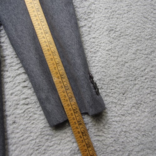 Banana Republic Blazer Mens 44R Gray Wool Tailored Fit Two Button Sport Coat - Picture 11 of 17