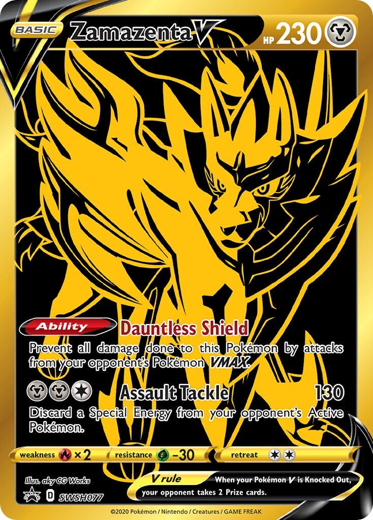 Zamazenta V SWSH077 SWSH: Sword & Shield Promo Cards for sale | eBay