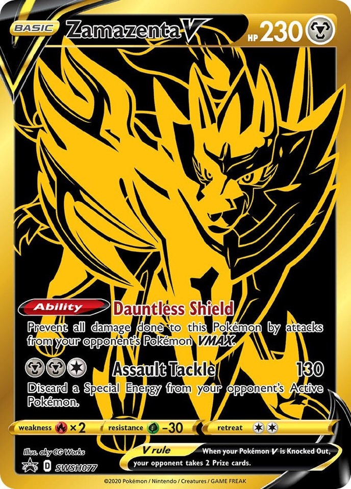 Zamazenta V SWSH077 SWSH: Sword & Shield Promo Cards - 1 of 1