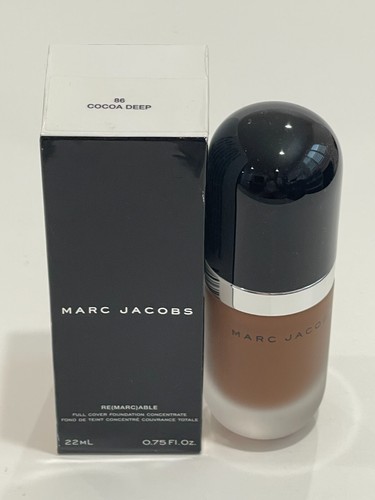 Marc Jacobs Re(Marc)Able Full Cover Foundation 86 Cocoa Deep .75 uncji 22ml Fabrycznie nowy w pudełku - Zdjęcie 2 z 4