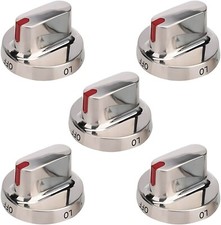 5 Gas Range Burner Knob Kit Samsung NX58H5600SS NX583GOVBSR FX710BGS Stove Oven