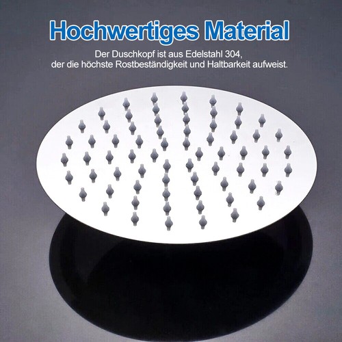 Chrom Duschkopf Regendusche 25/30/40/50/60cm Kopfbrause Quadrat Duschbrause - Bild 19 von 26