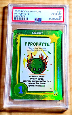 2023 Doomlings Overlush PYROPHYTE #24 Holofoil PSA 10 Gem Mint