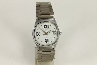 Rare Russian POLJOT Calendar 2614.2H  17 J Wrist Watch 1970's Original Band