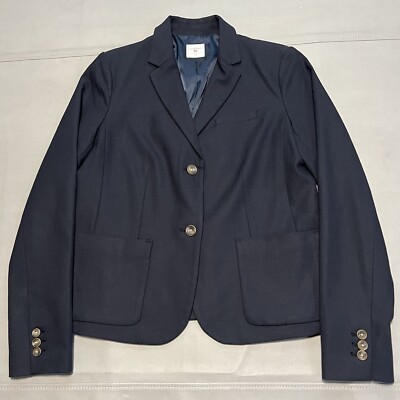 Gap The Academy Black Two-Button School Girl Academia Unstructure Stretch Blazer