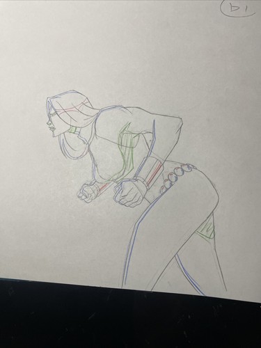 THE AVENGERS ASSEMBLE Animation Art Cels Layout Marvel Comics BLACK WIDOW M68 - Picture 2 of 5