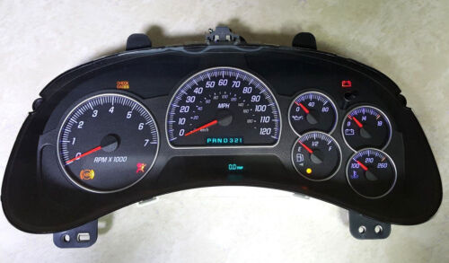 JAUGE D'INSTRUMENT GMC ENVOY CLUSTER SPEEDOMETER REMAN RECONSTRUIT PROGRAMMÉ 2002-05 - Photo 1/3