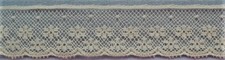 20mm Cream French Leavers Cotton Lace Edging per metre 