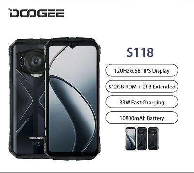 DOOGEE S118 Rugged Phone Unlocked-Android 14 Rugged Smartphone