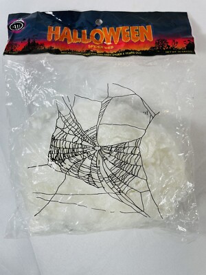 Spider Web .20 grams White No 61477 Vintage BETTA PRODUCTS HALLOWEEN