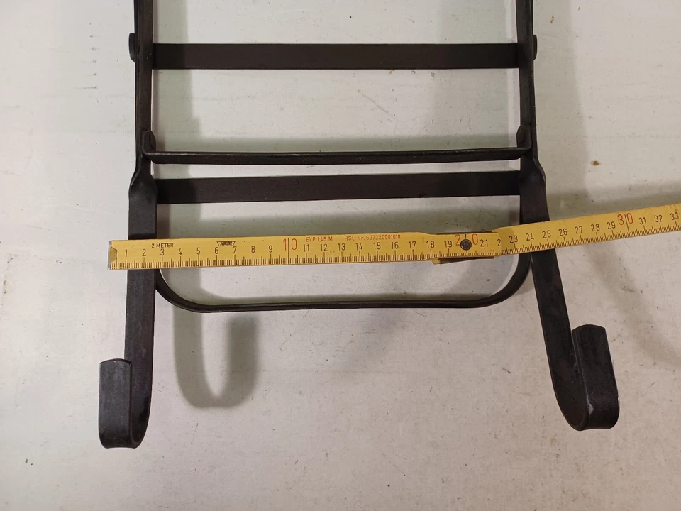 Fahrrad Gepäckträger - Bandstahl für den Lenker klappbar uralt - Bild 3 von 4