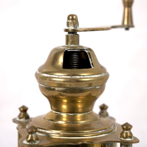 Antique Brass Coffee Grinder Coffee Grinder TOP Maker Logo on Bottom (Pic-2) - Picture 11 of 12