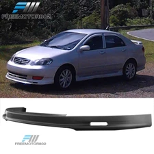 Fits 03-04 Toyota Corolla MUG Style Front Bumper Lip Unpainted - PP