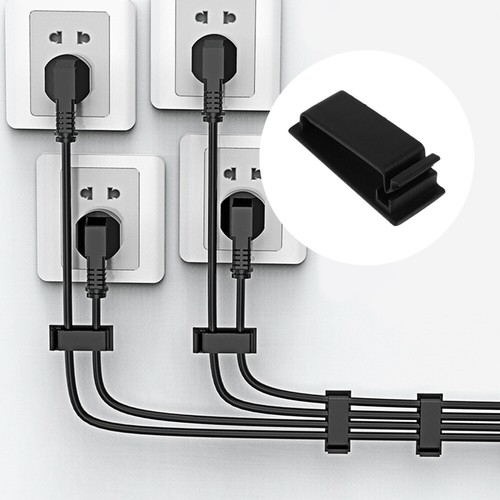 20 Pcs Desktop Cable Holder Cord Holders for Cables USB Organizer