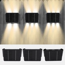 Solar LED Deck Light Path Garden Patio Pathway Stairs Steps Fence Lamp Outdoor