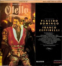 Giuseppe Verdi's Otello 2-LaserDisc Set Placido Domingo 1986 Image Entertainment