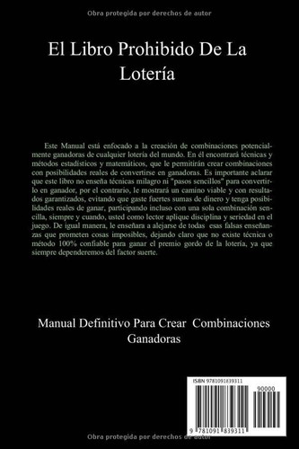 Libro Para Ganar La Loteria El Libro Prohibido De La Loteria En Español Fisico - Picture 2 of 12