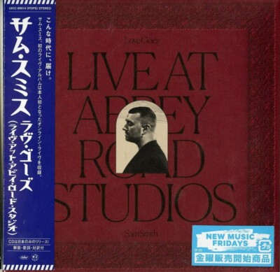 New SAM SMITH LOVE GOES LIVE AT ABBEY ROAD STUDIOS JAPAN CD