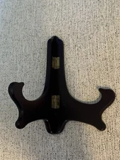 Vintage 7" Picture Easel Dark Cherry Wood Display Stand HTF Rare