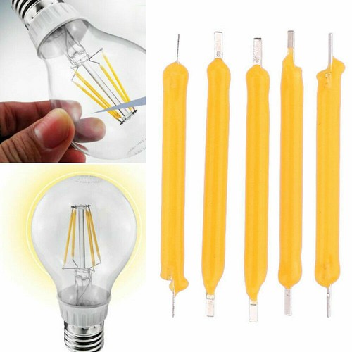 10Pcs 3V Super Bright COB LED Solar Filament Bulb Candle Light Home Lamp Source - Picture 4 of 12