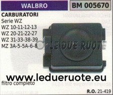 21419 Couvercle Filtre À Air Carburateur Walbro WZ 10 11 12 13 20 21 22 27 31 33