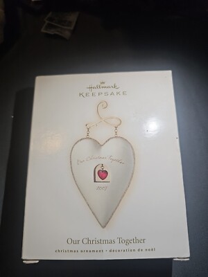 Our Christmas Together 2007 Hallmark Keepsake Ornament QXG6439