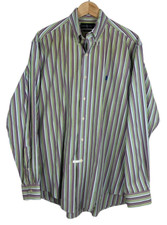 Ralph Lauren Button Down Shirt Long Sleeve Classic Fit Men's 16.5 L Striped