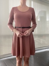 Dark Coral Quarter Sleeve Forever 21 Dress