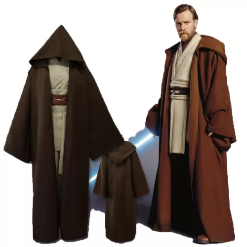 Cosplay Star Wars Skywalker Anakin/Obi-Wan Jedi Knight Halloween Costume - Imagen 6 de 11