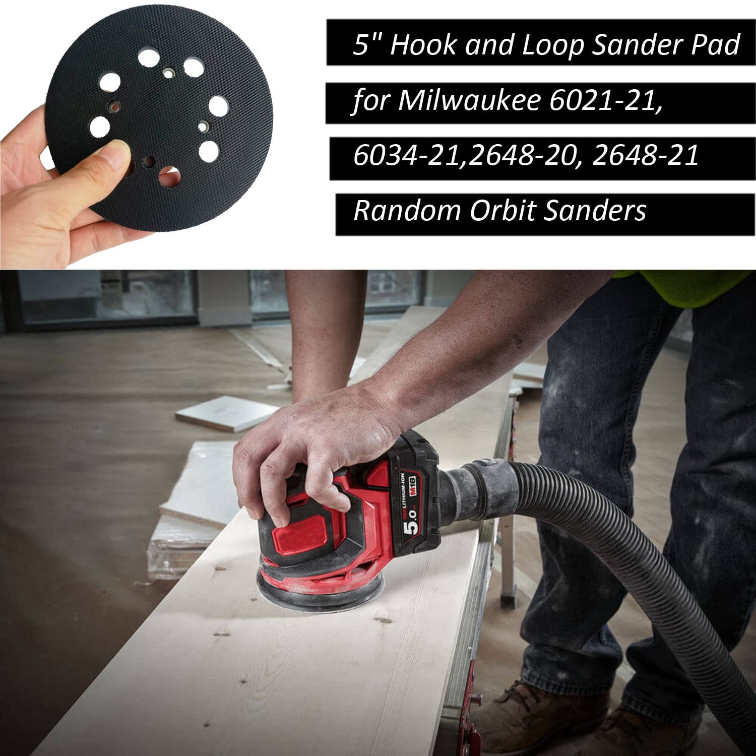 2 Pack 5 Universal Hook and Loop Orbital Sander Pad for Ryobi RS290 RS240 RS2 eBay
